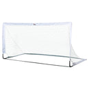 Porta da Calcio Portatile con Rete 186x90x89 cm  Bianca