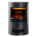 Camino Elettrico da Terra Effetto Fiamma 1800W Nero 