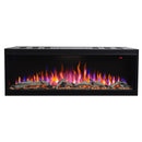 Camino Elettrico da Incasso 56,1x121,7x30,5 cm Effetto Fiamma 1500W Salvador 45 Nero