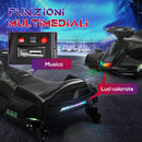 Go Kart Elettrico per Bambini Velocità 3-8 km/h per Drifting Nero  