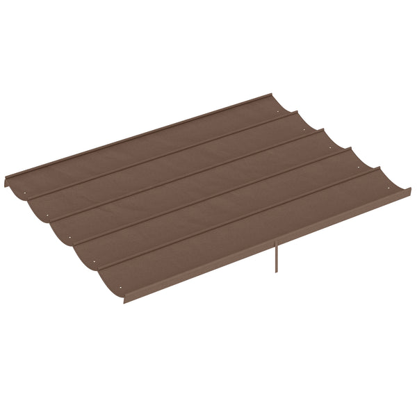 Tetto di Ricambio per Pergola Gazebo da Giardino 300x400 cm in Poliestere Caffè sconto