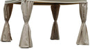 Set 4 Tende Laterali di Ricambio per Gazebo Dallas Lusso 3x4m Senza Zanzariera Beige