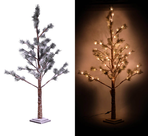 Sapin de Noël Lumineux 162 LEDs en Papier Marron Adami H180cm prezzo