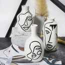 Vaso con Viso Ø9,8x24 cm  in Ceramica VdE Tivoli 1996 Vis a Vis