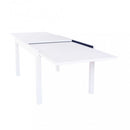 Tavolo Allungabile Hawaii 135/270x90x75 h cm in Alluminio Bianco