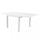 Table Extensible Hawaii 90/180x90x75 h cm en Aluminium Blanc