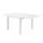 Table Extensible Hawaii 90/180x90x75 h cm en Aluminium Blanc