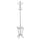 Portemanteau Ø40xh180 cm en métal blanc