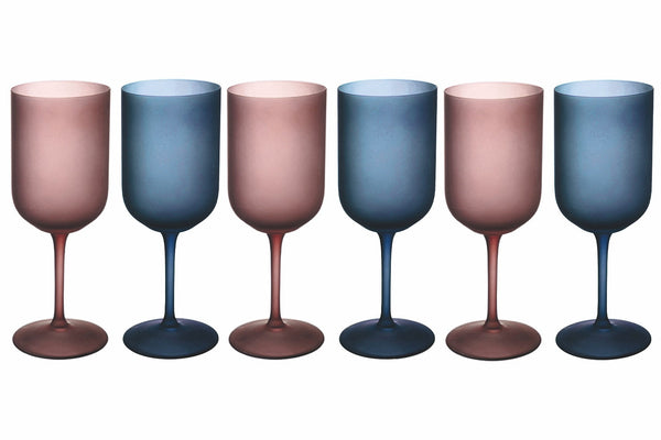 Lot de 6 gobelets en verre dépoli 450 ml Villa d'Este Home Tivoli Glamour sconto