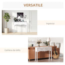 Consolle da Ingresso con 3 Cassetti 100x32x85 cm Bianco  