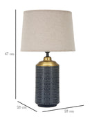 Lampada da Tavolo Point dark 28x47x28 cm in Ceramica Multicolor