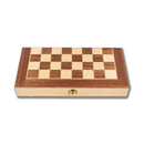 Scacchiera Pieghevole Salvaspazio in Legno 29x29 cm Deluxe per Appassionati