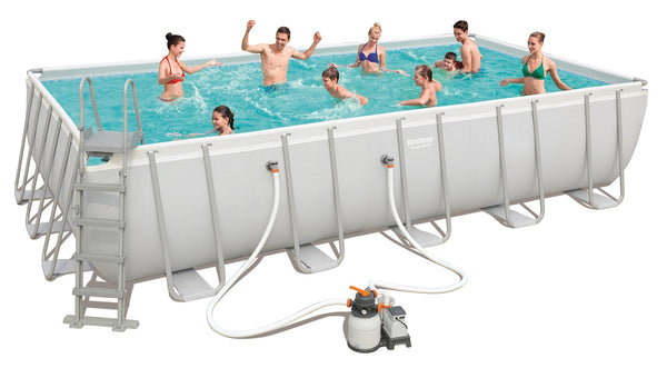 Piscine Hors Sol Rectangulaire 671x366x132cm Bestway Power Steel Frame 56471 online