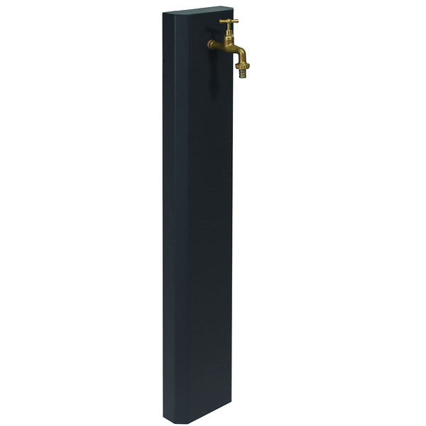 Fontana a Muro da Giardino Con Rubinetto 18x6x100 cm In Acciaio Antracite acquista