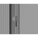 Casetta Box da Giardino 249,1x209,3x231,3 cm in Acciaio Zincato Grigio