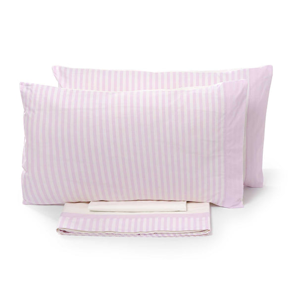 Ensemble de draps et taies d'oreiller teints en fil Garrini Jennifer Rose différentes tailles prezzo