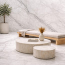 Set 6 Pannelli Decorativi Area 4,3 mq 120x60 cm Rivestimento Murale Effetto Marmo in PVC Bianco     