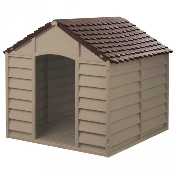 sconto Lit pour chien Pluto 72x71,5x68 h cm en plastique blanc