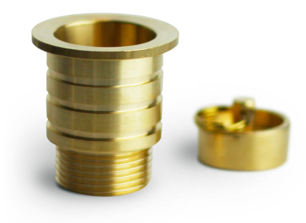 Drain de fontaine de jardin 3/4" en laiton poli avec capuchon acquista