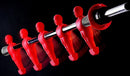 Calciobalilla in Mdf Rosso con Aste Rientranti Garlando G-500 Weatherproof