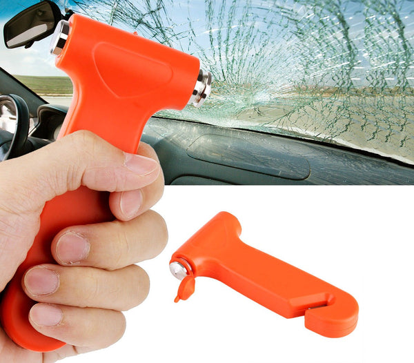 Marteau brise-vitre pour camping-car avec lame coupe-ceinture avec support acquista