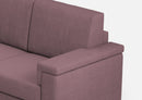Divano 2 Posti 168x85x85 cm Marrak in Tessuto Prugna