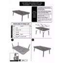 Set da Giardino Tavolo Poltrone e Divano 3 Posti in Polyrattan con Cuscini Adila Bianco