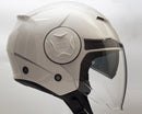 Casco Jet per Scooter Visiera Lunga CGM Illinois 129A Bianco Varie Misure