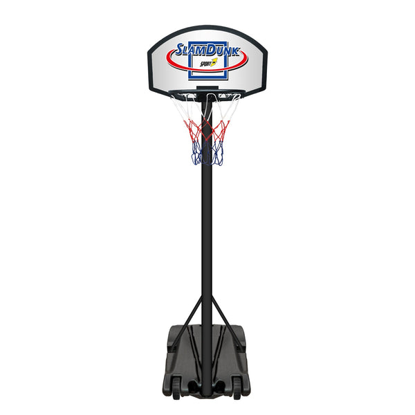 Panier de basket extérieur extensible hauteur 140-200 cm avec roues en métal sconto
