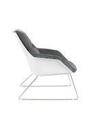 Poltrona 85x74xH86 cm in Polipropilene Grace Grigio Scuro