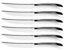 Set 6 Coltelli da Bistecca Lama Seghettata in Acciaio Inox Geometric