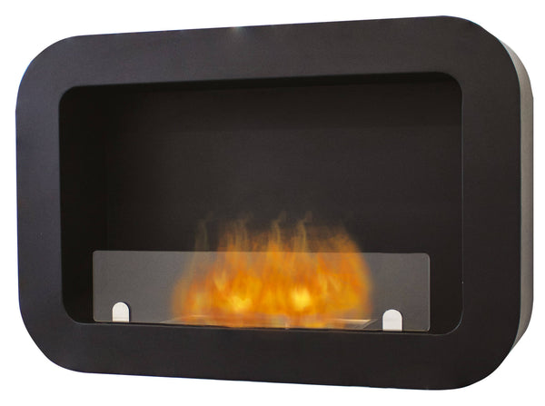 acquista Cheminée Bioéthanol Murale 47x70 cm Karlsen Padova Noir
