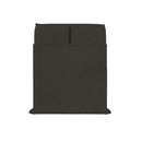 Set Lenzuola Sopra Sotto e 2 Federe Linea Water Washed Marrone