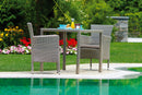 Tavolo Rettangolare da Giardino 150x90 cm in Wicker Vorghini