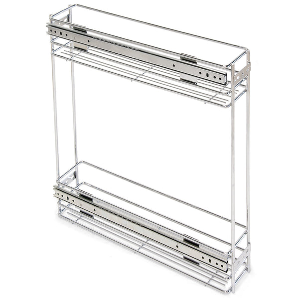 Porte-bouteilles coulissant en acier chromé Emuca pour meuble de cuisine 11,5 cm sconto