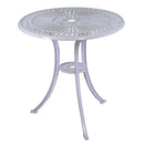 Set Tavolo e 2 Sedie da Giardino in Alluminio Siracusa Bianco