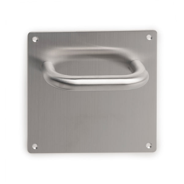 Paire de Poignées Emuca en Acier Inoxydable avec Plaque 17 x 17 cm pour Portes Intérieures acquista