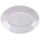 Piatto da Portata 38x27 cm  in Ceramica VdE Tivoli 1996 Face to grey 