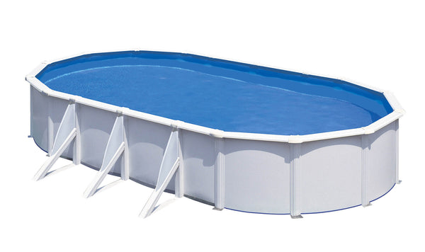 prezzo Piscine Hors Sol Ovale 730x375xh120 cm en Acier et PVC Gre Fidji