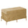 Banc de rangement 78x40xh45 cm en tissu velours ocre