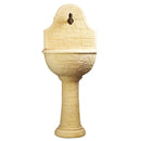 Fontana a Parete da Giardino Senza Rubinetto in Cemento Granulato di Marmo Varo Nocciola