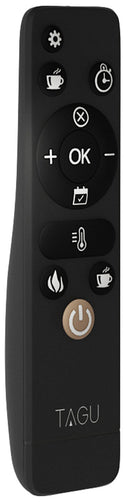 Camino Elettrico da Pavimento Effetto Fiamma 1500W Tagu Magna Nero