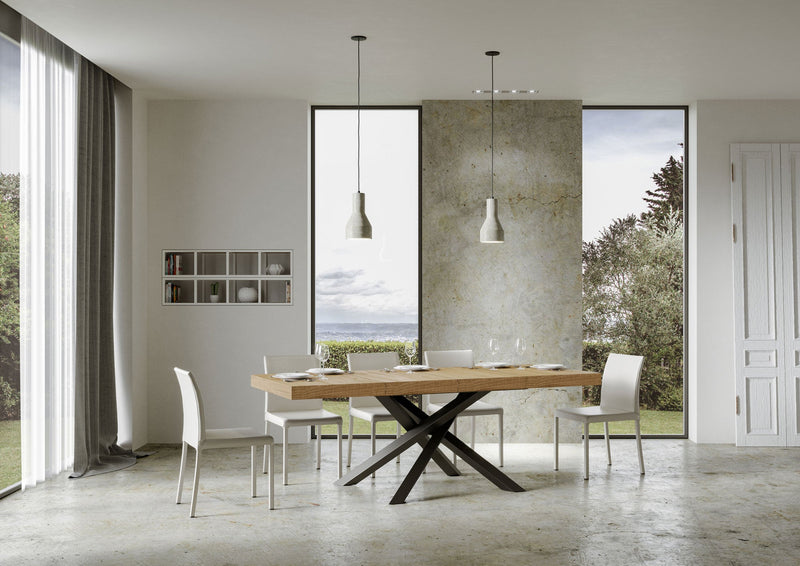 Tavolo Allungabile 120/224x90x77 cm Volantis Premium Quercia Natura
