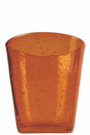 Set 6 Bicchieri per Acqua in Pasta Di Vetro 250 ml Villa d'Este Home Tivoli Arancio Cancun Satin