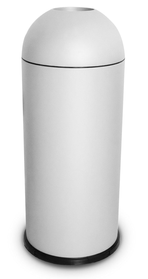 sconto Pattumiera Per Raccolta Rifiuti Ø35xh88 cm da Interno In Acciaio Verniciato Bianco