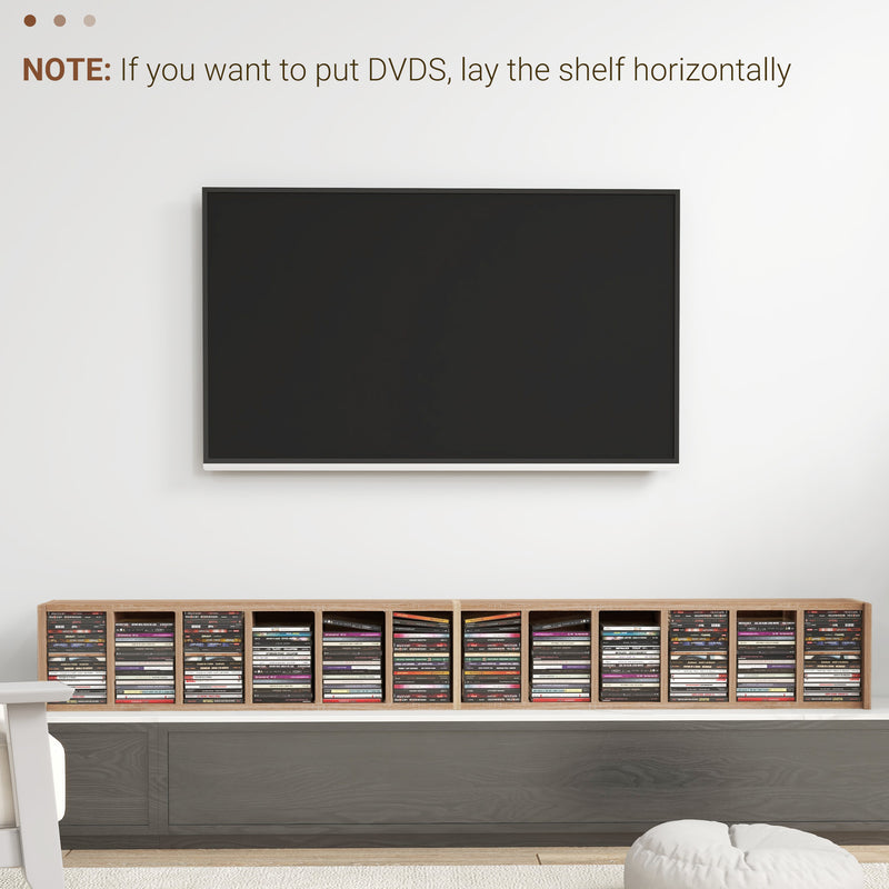 Set 2 Pezzi Mobile Libreria Porta CD 21x22.5x88,5 cm Colore Legno   