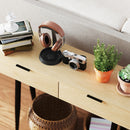 Consolle da Ingresso in Stile Nordico 100x30x80,5 cm in Legno e Acciaio Rovere 