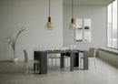 Consolle Allungabile 90-308x48x77 cm in Nobilitato Grigio