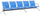 Tosini Blu Banc de Bureau pour Salle d'Attente 5 Places en Acier