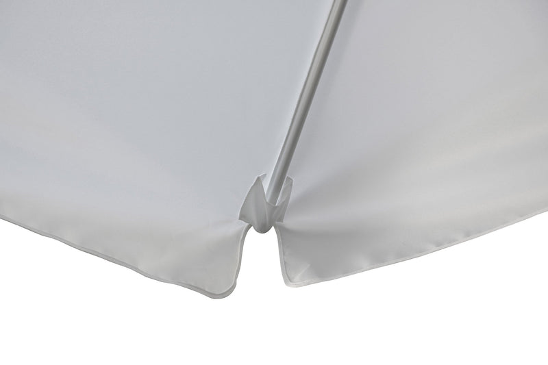 Ombrellone da Giardino 3x3m con Manovella Bianco